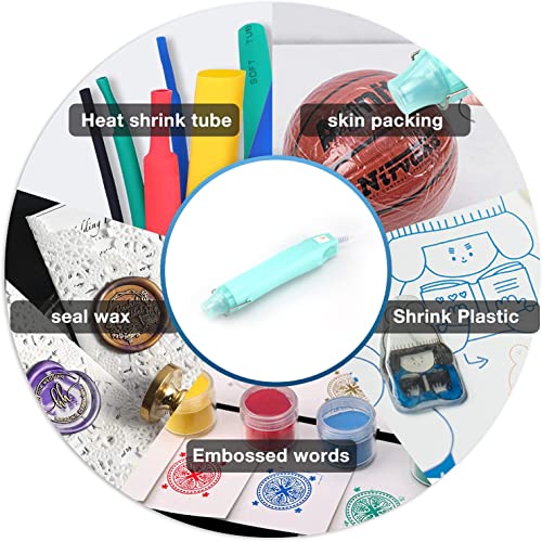 Mini Heat Gun for Crafts, 300W, Ergonomic Lightweight Hot Air Gun, Craft Supplies for Embossing, Acrylic Pouring, and Drying Resin WRVCSS