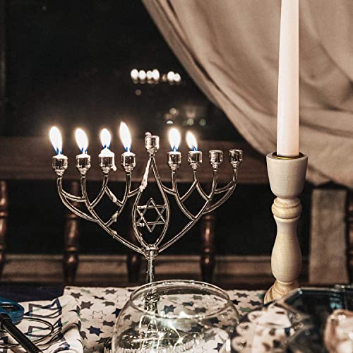 4 PCS Wooden Candlesticks, Unfinished Small Wooden Candle Holders - 7 inches and 4 inches with 7/8 inch Hole Awpeye