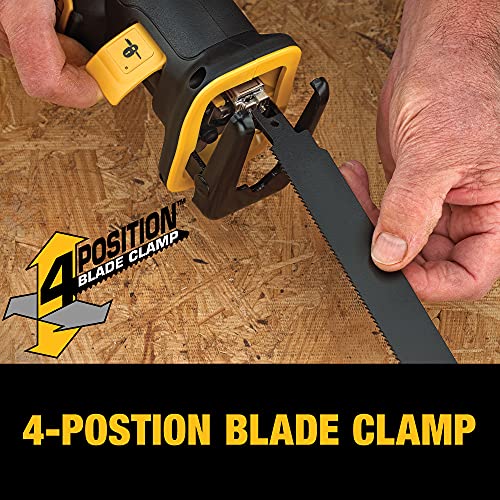 DEWALT 20V MAX XR Compact Reciprocating Saw, 5.0-Amp Hour, Cordless (DCS367P1) DEWALT