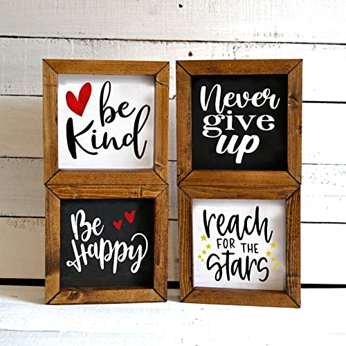 16 Piece Inspirational Word Stencil Set - Stencils for Painting on Wood - Quotes Include Dream, Faith Hope Love - Reusable Stencils for Painting on DLY LIFESTYLE