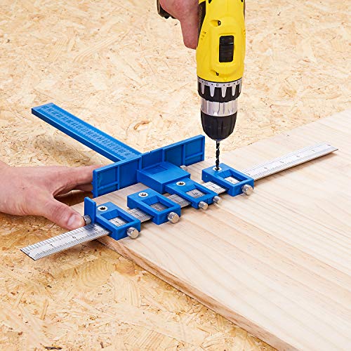 Cabinet Hardware Jig Mounting Template Drill Guide Sleeve Drawer Pull Jigs handle jig Power Tools Drilling Punch Locator Wood Drilling Dowelling TOURACE