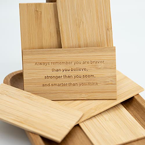 Bamboo Engraving Blanks Rectangle Bamboo Blanks Unfinished Wood Blanks 50 Pcs WoodArtSupply