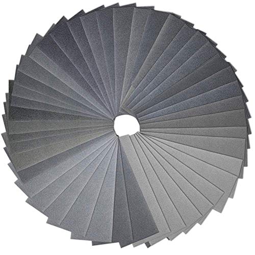 Anezus 90Pieces Sandpaper Assortment 400 to 3000 5000 7000 Grit Wet Dry Fine Sand Paper Assortment for Automotive Sanding Car Painting Wood Furniture anezus