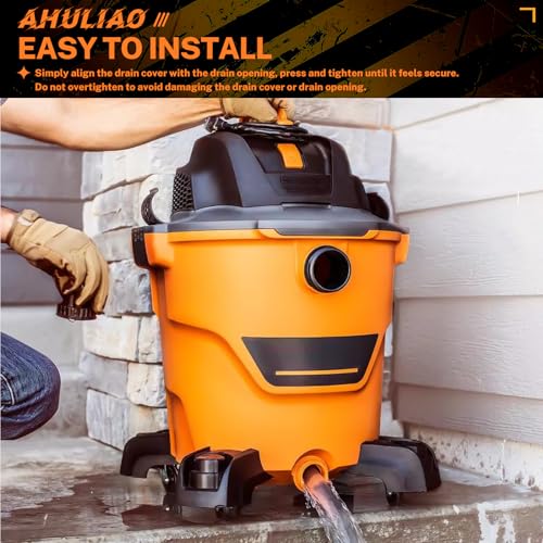 47922 Drain Cap Wet/Dry Vacs, for Shop Vac Drain Cap, New Workshop Vacuums Cleaner Replacement Parts Ahuliao