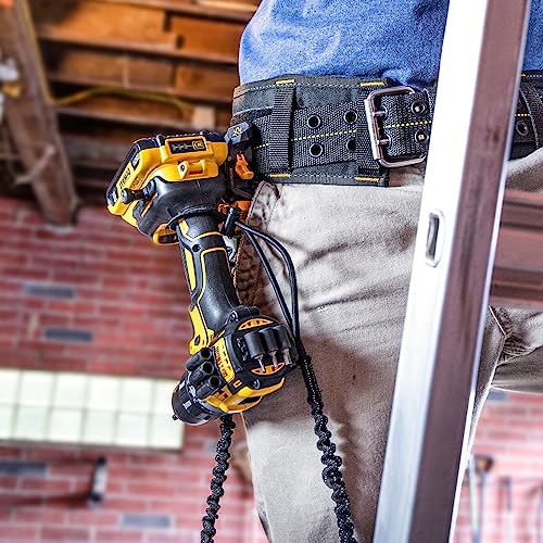 Spider Tool Holster - Pro Tool Holster + Two Driver Pins - Upgraded, Self Locking Multi Tool Holder with Ambidextrous Thumb Lock - Compatible with Spider