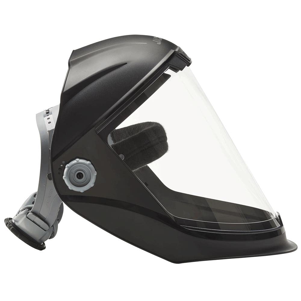 Jackson Safety Lightweight MAXVIEW Premium Face Shield with 370 Speed Dial Ratcheting Headgear – Uncoated Clear JACKSON SAFETY