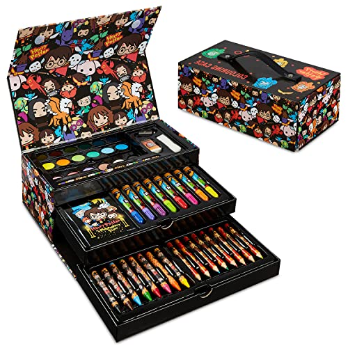 Harry Potter Art Set, Colouring Sets for Children, Over 40 Art Supplies for Kids in Travel Case Harry Potter