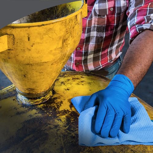 WypAll Power Clean X80 Heavy Duty Cloths (41043), Extended Use Cloths Jumbo Roll, Blue, 475 Sheets / Roll; 1 Roll / Case,8347 Wypall