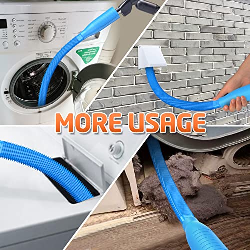 Dryer Vent Cleaner Kit Vacuum Attachment - Multiple Combinations V1 Lint Remover Power Washer and Vacuum Hose Quickly Removes Lint PetOde