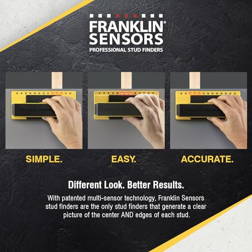 Franklin Sensors 710 Professional Stud Finder with 13-Sensors Wood & Metal Stud Detector/Wall Scanner, Made in the USA Prosensor