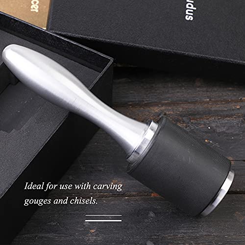 DIUDUS Leather Hammer Leather Mallet Craft Leather Carving Hammer Leather Maul for Stamping Tool Black Nylon Head Leather Mallet for Leather Work DIUDUS