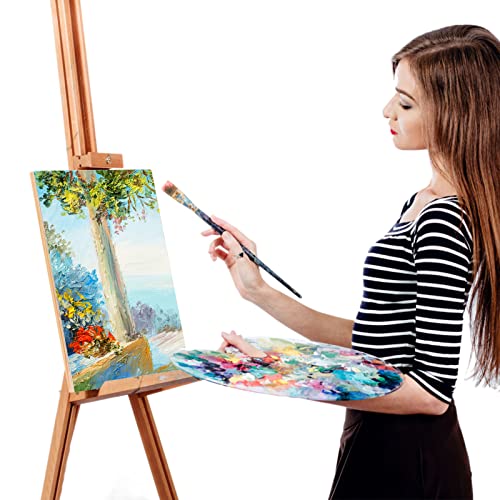 18 Pack Unfinished Wood Canvas Panels Kit Wooden Panel Boards Wood Paint Pouring Panels Wooden Canvas Panels Boards for Painting, Pouring Art, Uoeo