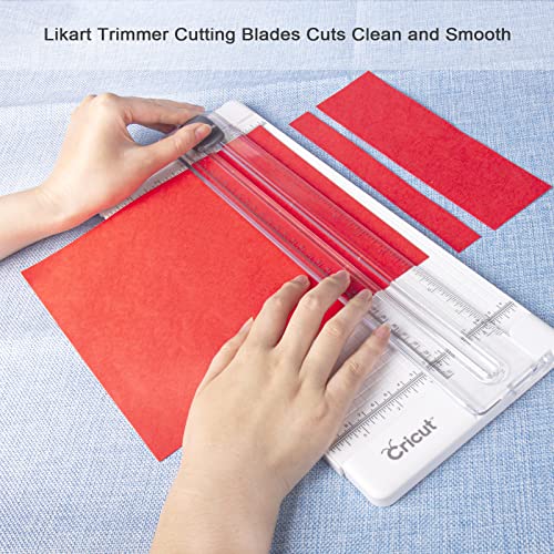 Likart 8 Pack Paper Cutter Replacement Blades for Cricut Portable Trimmer Replacement Blades for Cricut Cutter/Cricut Roll Holder/Xinart Paper LIKART