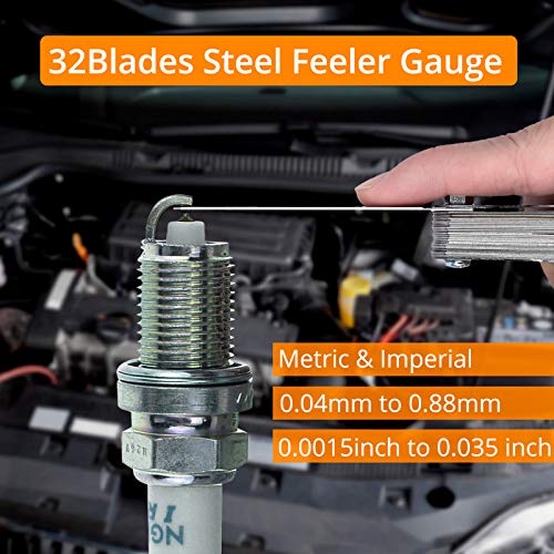 Neoteck 8 inch Digital Caliper and Feeler Gauge Set, Stainless Steel Electronic Vernier Caliper Measuring Tool Fractions/Inch/Metric Conversion Large Neoteck