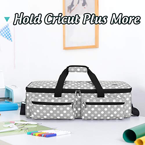 LUXJA Carrying Bag Compatible with Cricut Explore Air and Maker, Tote Bag Compatible with Cricut Explore Air, Silhouette Cameo 4 and Supplies (Bag LUXJA