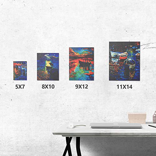 GOTIDEAL Canvas Boards for Painting Multi Pack, Primed 5x7", 8x10", 9x12", 11x14" Set of 28, White Blank Canvas Panel- 100% Cotton Artist Canvases GOTIDEAL