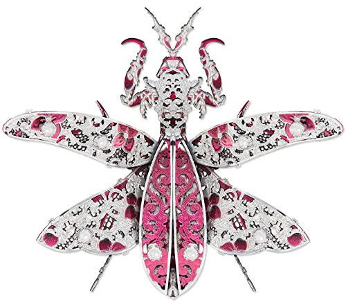 Piececool 3D Metal Model Kits, Mini Mantis - Metal Model Building Kits DIY Assembling Handcraft Kits 3D Puzzles for Adults, Best Gifts Piececool