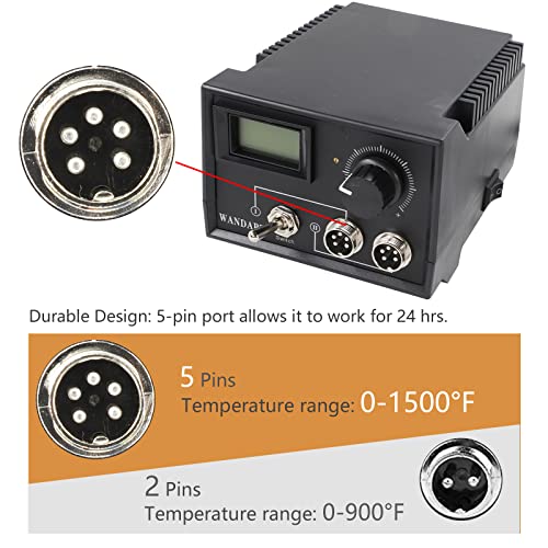 Professional Wood Burning Kit, Wandart 60W Wood Burning Tool Pyrography Kit with Dual Wood Burner 20 Woodburning Wire Nibs Tips including Ball Tips WANDART
