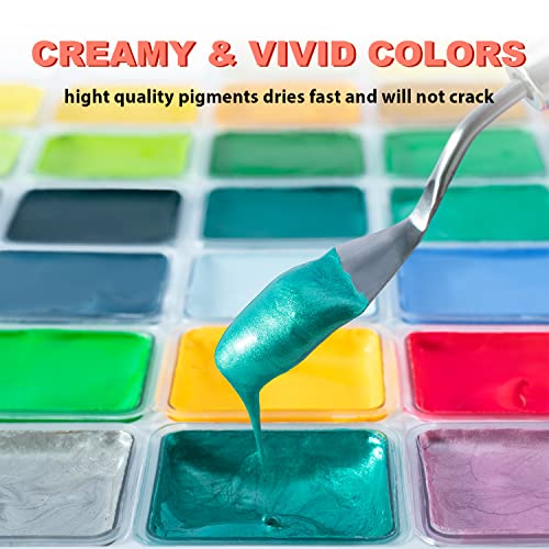 HIMI Gouache Paint Set, 56 Colors x 30g Unique Jelly Cup Design in a Carrying Case Perfect for Artists, Gouache Opaque Art Supplies for HIMI