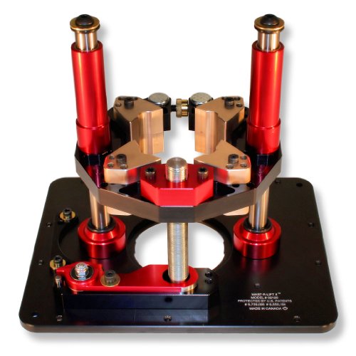 JessEm Mast-R-Lift II 02120 Router Lift, 9-1/4-Inch by 11-3/4-Inch,Black/Red JessEm Tool Company