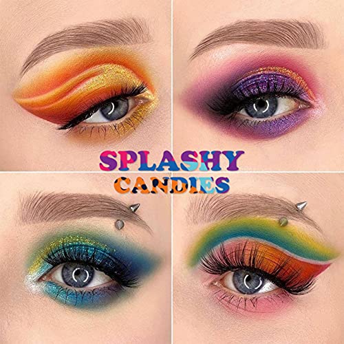 UCANBE 54 Colors Splashy Candies Eyeshadow Palette, Highly Pigmented Matte Shimmer Soft Creamy Glitter Rainbow Bright Powder Eye Shadow Blendable UCANBE