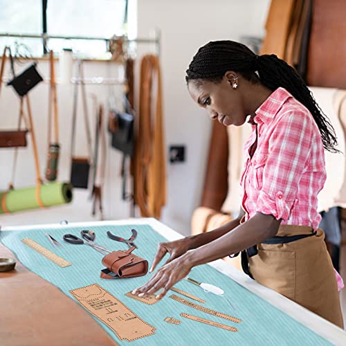 FREEBLOSS 4 Set DIY Leather Bag Kit PU Leather Puese Kit Mini Wallet for Men Women Handmade Wallet Gifts FREEBLOSS