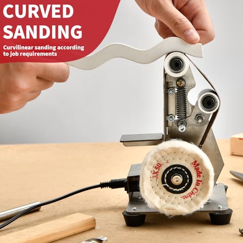 Electric Belt-Sander Adjustable Polishing-Grinding Sharpener - SI FNAG 7 Speed Mini Power Sanding Machine Bench Grinder Sanders 13x1.2inch For Knife SI FANG