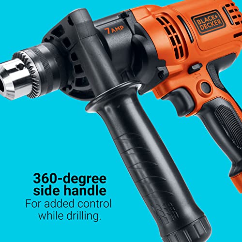 BLACK+DECKER 7.0 Amp 1/2 in. Electric Drill/Driver Kit (DR560) BLACK+DECKER