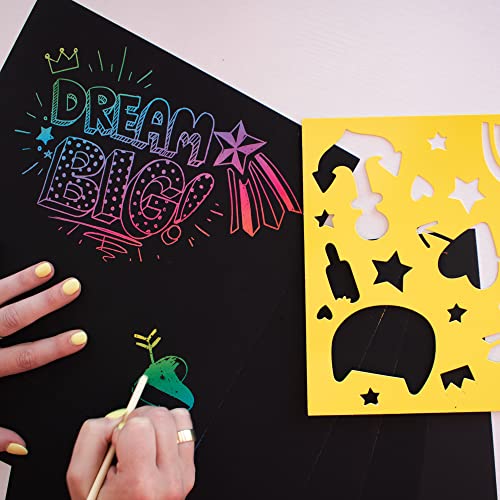 Art 101 USA Crafts 3 Pack Scratch Art Kit with 33 Pieces, Multi Art 101 USA