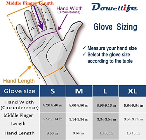 Dowellife Level 8 Reinforced Cut Resistant Gloves Food Grade, Mandoline Protective Gloves, Knife Safety Gloves for Meat Cutting, Oyster Shucking, Dowellife