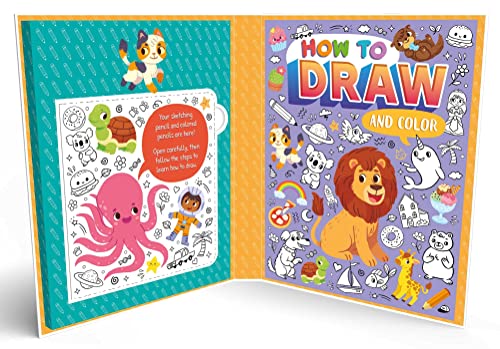 How to Draw and Color Set: with 6 Colored Pencils & Sketching Pencil WoodArtSupply