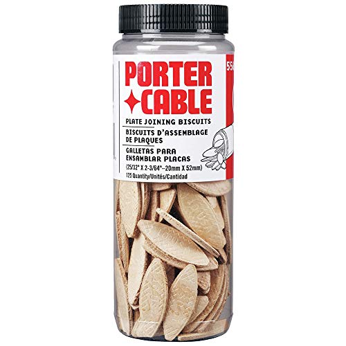 PORTER-CABLE Joiner Biscuits, No. 10 Plate, 125-Piece (5561) PORTER-CABLE