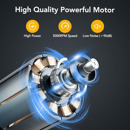 Table Saw for Jobsite, 98% Vacuuming Rate Table Saw 8.5 inch,Cutting Speed up to 5000RPM,2000W,15A Tablesaw with Low Noise for DIY Woodworking and Towallmark