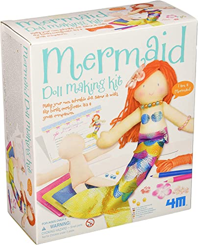 4M Mermaid Doll Making Kit, 8.5 inches 4M