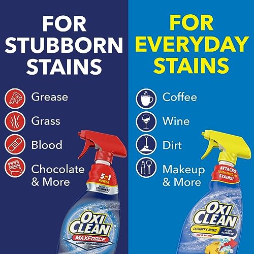 OxiClean Max Force Laundry Stain Remover Spray Refill, 48 fl oz OxiClean