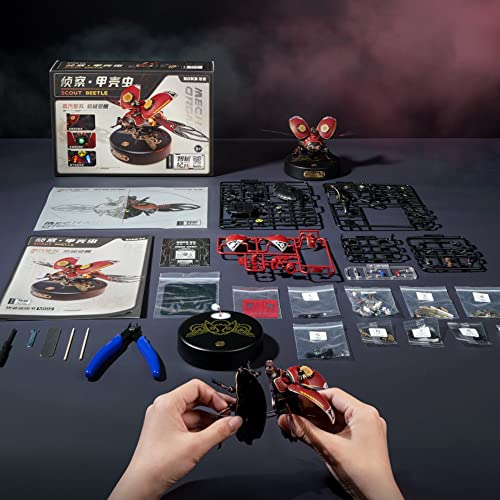 ROKR Mechanical Puzzles Scout Beetle, 3D Metal Model Kits for Adults to Build, STEM Toys Building Sets for Teens, Halloween/Christmas/Birthday Gifts ROKR