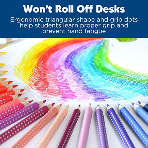 Faber-Castell - GRIP Watercolor EcoPencils - Premium Art Supplies For Kids (24 Count) Faber-Castell