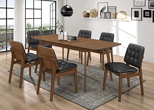 Coaster Dining Table Natural Walnut 106591 Coaster Home Furnishings