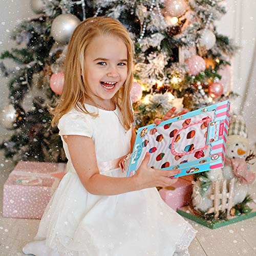 Vanmor Cute Kids Cooking and Baking Sets, 24 Pcs Kids Aprons for Girls Toddler Chef Hat Apron Dress Up Chef Costume, Little Girl Apron Sets Pretend Vanmor