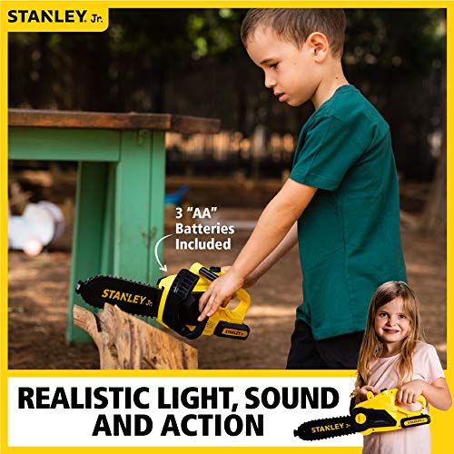 Red Toolbox Stanley Jr Battery Operated Delux Chainsaw,Yellow Red Toolbox
