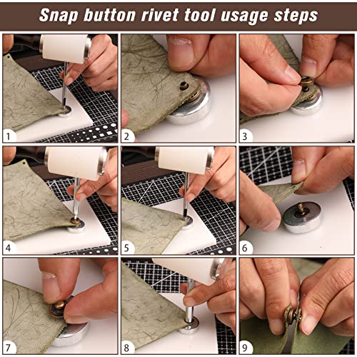 LOKUNN Leather Tooling kit, Leather Crafting Tools and Supplies Kit, Leather Working Tools, Leather Crafting Kit, Leather Sewing Tool Kit for LOKUNN