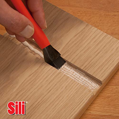 Sili-Brush - Silicone Glue Brush (1" Tip) Glue Dries And Peels Off. Ideal For Wodworking, Arts, Crafts, Around The Home and Hobbyists. Tips Made From Sili