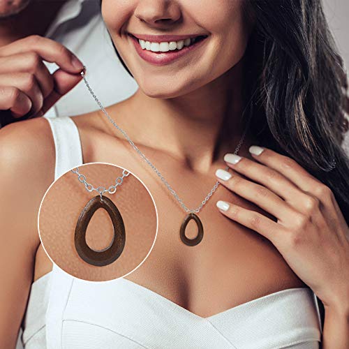 PAGOW 15Pcs Wood Blanks Ring Craft , Rings Wood Blanks with 15 Different Natural Wooden Textures, Wood Ring Materials for Wood Jewelry Ring Making PAGOW