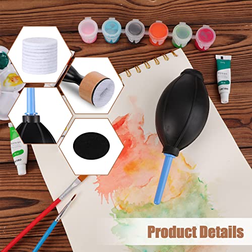 54 Pieces Alcohol Ink Blower Applicator Tool Set, Include Round Blending Tool Ranger Mini Blending Tool Air Blower Mini Ink Blower Felts Replacement Outus