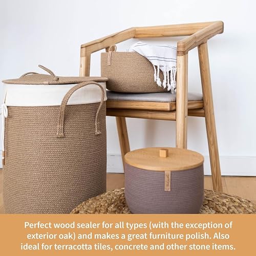 Furniture Clinic Boiled Linseed Oil for Wood Furniture & More Restore a Finish for Furniture, Table Tops, Stone & Metal Wood Care for Interior Oak, Furniture Clinic