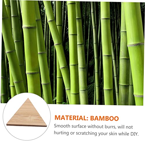 MAGICLULU 5pcs DIY Hand Painting Triangle Wood Slices Unfinished Wood Chip Rustic Wood Slices Kids Crafts Wood Log Wood Cutout Shapes Toys for Kids MAGICLULU