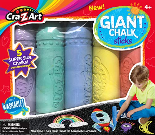 Cra-Z-Art Giant Chalk Sticks, 5 Count Cra-Z-Art