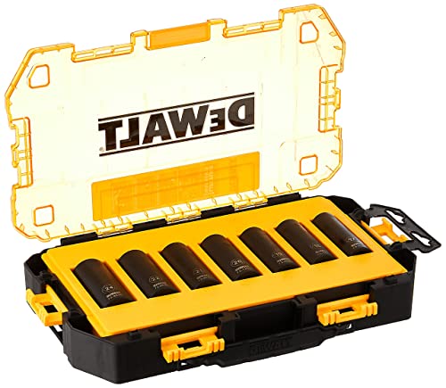DEWALT Deep Impact Socket Set, 7-Piece, 1/2" Drive Metric (DWMT74737) DEWALT