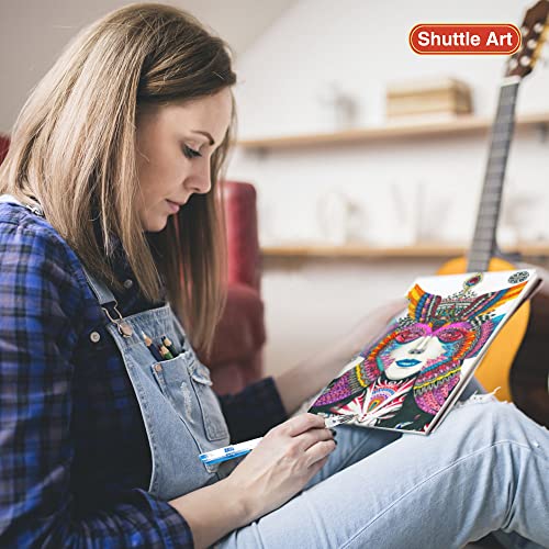 Shuttle Art 260 Pack Gel Pens Set, 130 Colors with 130 Refills for Adults Coloring Books Drawing Crafts Scrapbooking Journaling Shuttle Art