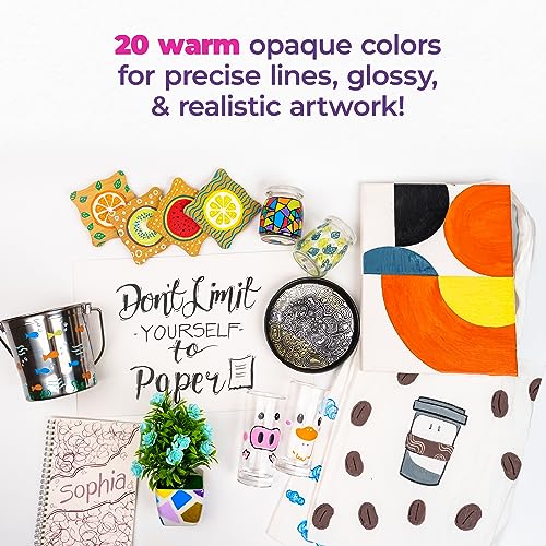 PINTAR Skin Tone Markers Medium Tip - Skin Tone Watercolor Paint Pens - Skin Tone Acrylic Paint Markers - Acrylic Paint Pens for Rock Painting, Wood, PINTAR